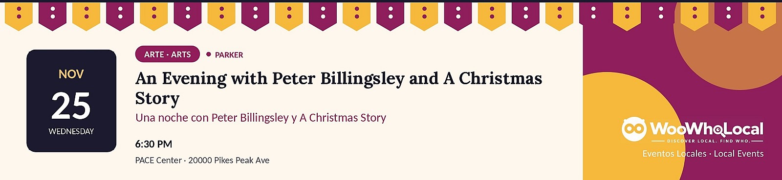 An Evening with Peter Billingsley and A Christmas Story