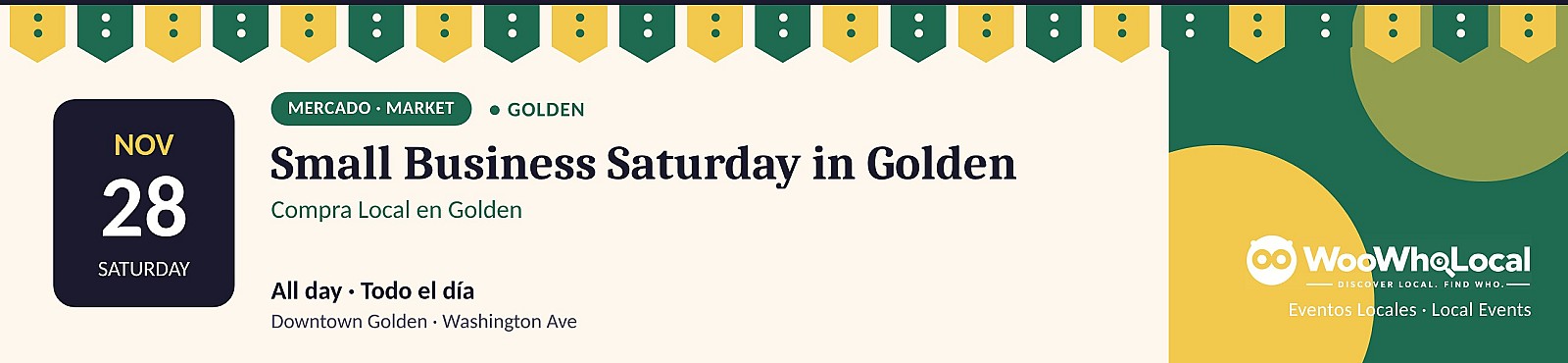 Small Business Saturday in Golden