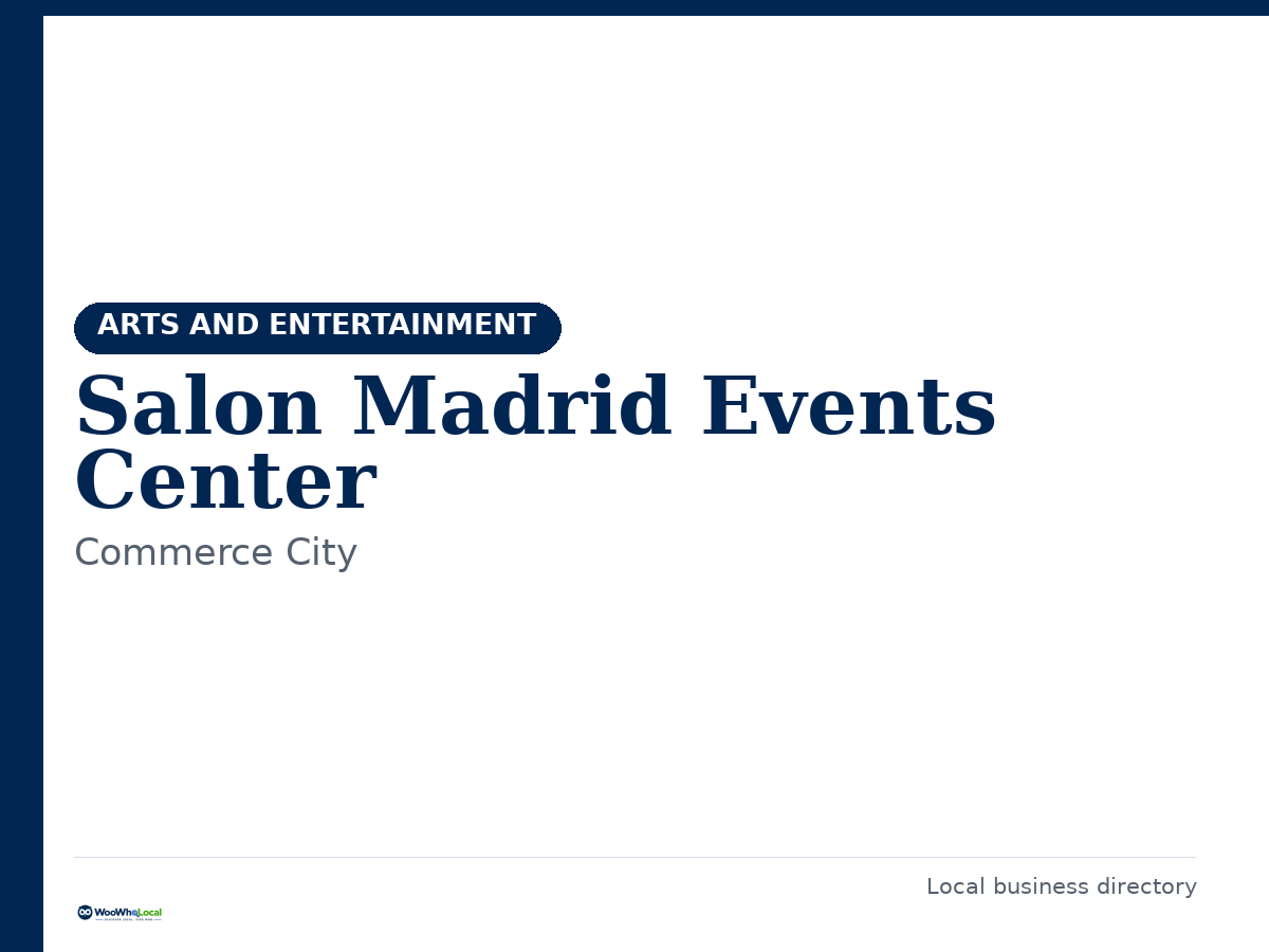 Salon Madrid Events Center