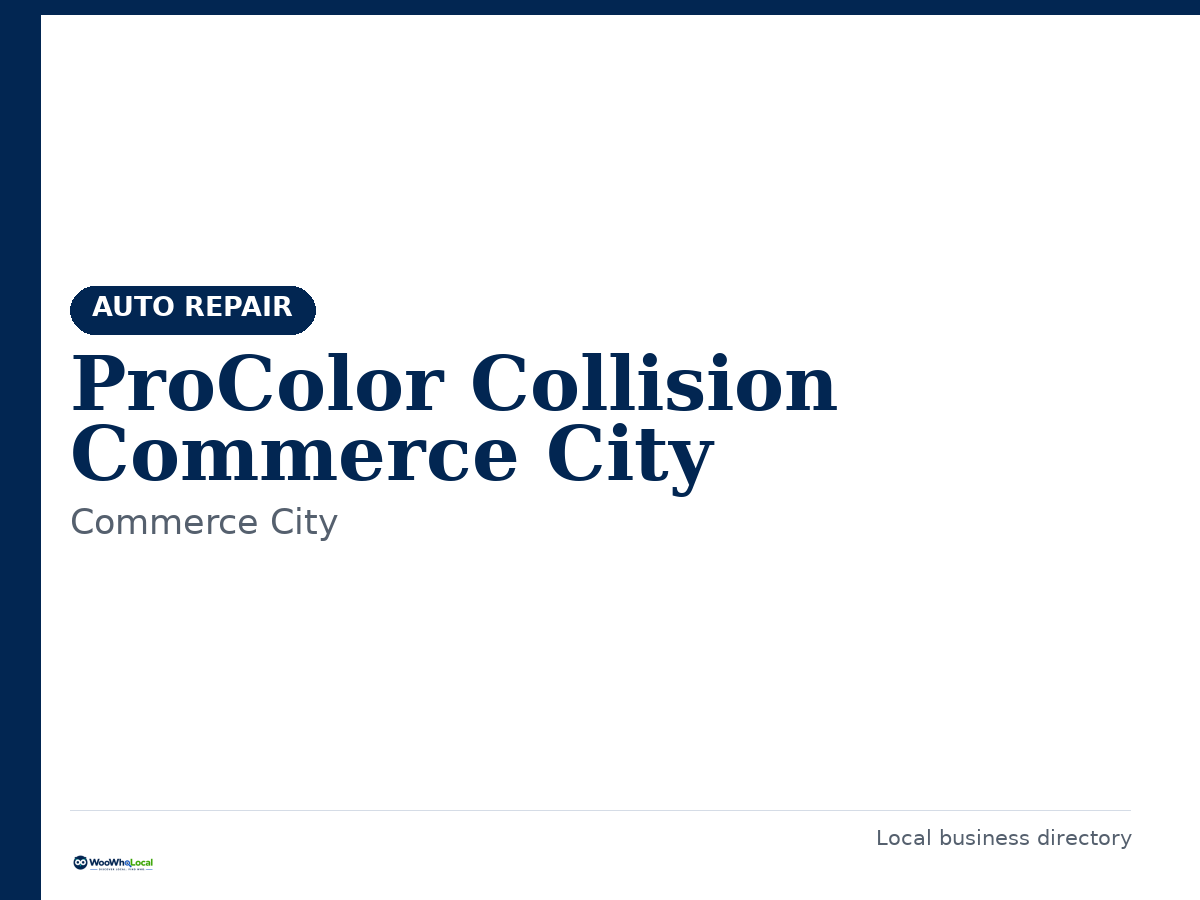 ProColor Collision Commerce City