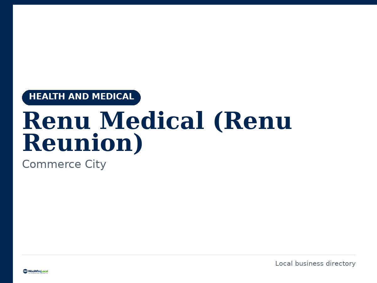 Renu Medical (Renu Reunion)