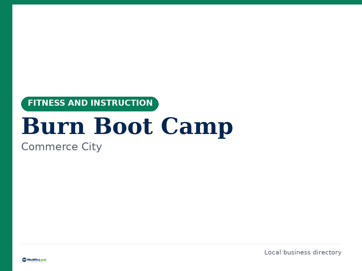 Burn Boot Camp
