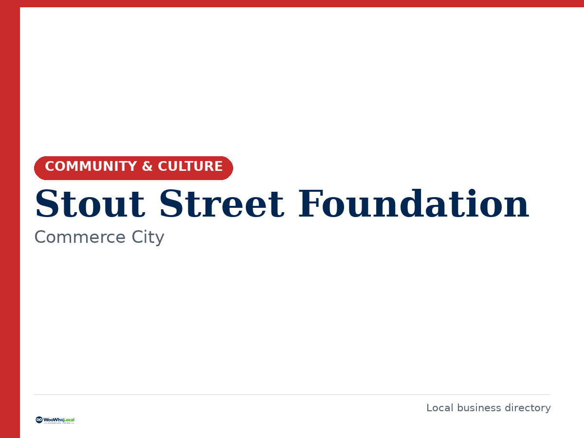 Stout Street Foundation