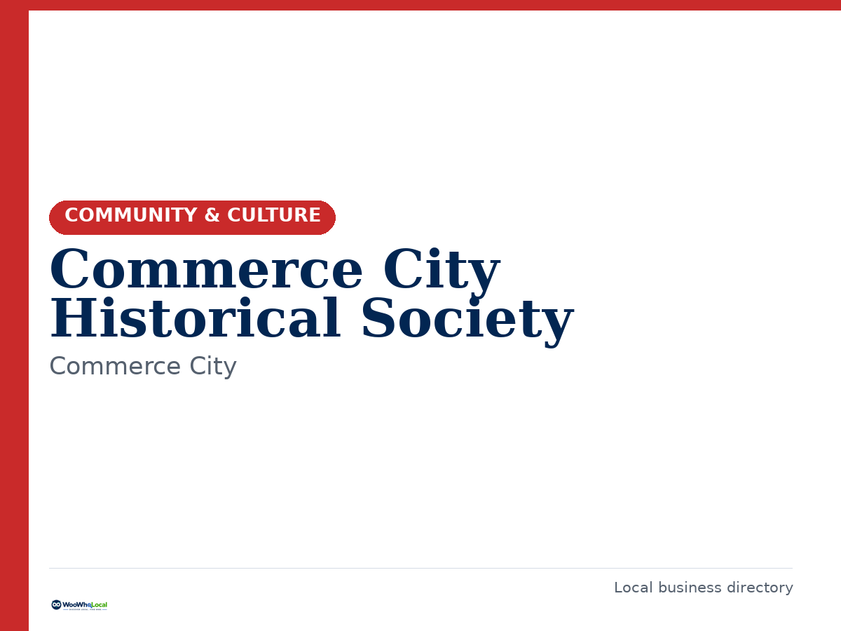 Commerce City Historical Society