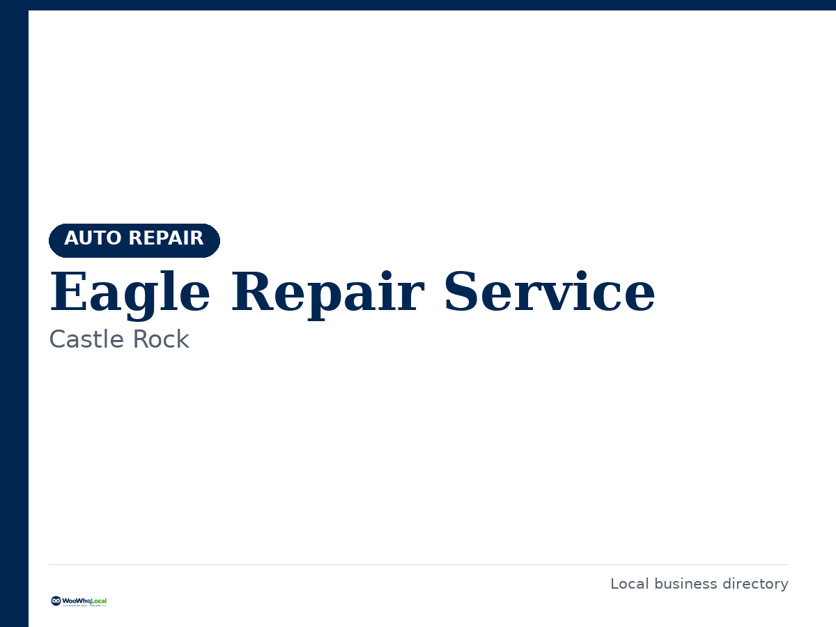Eagle Repair Service