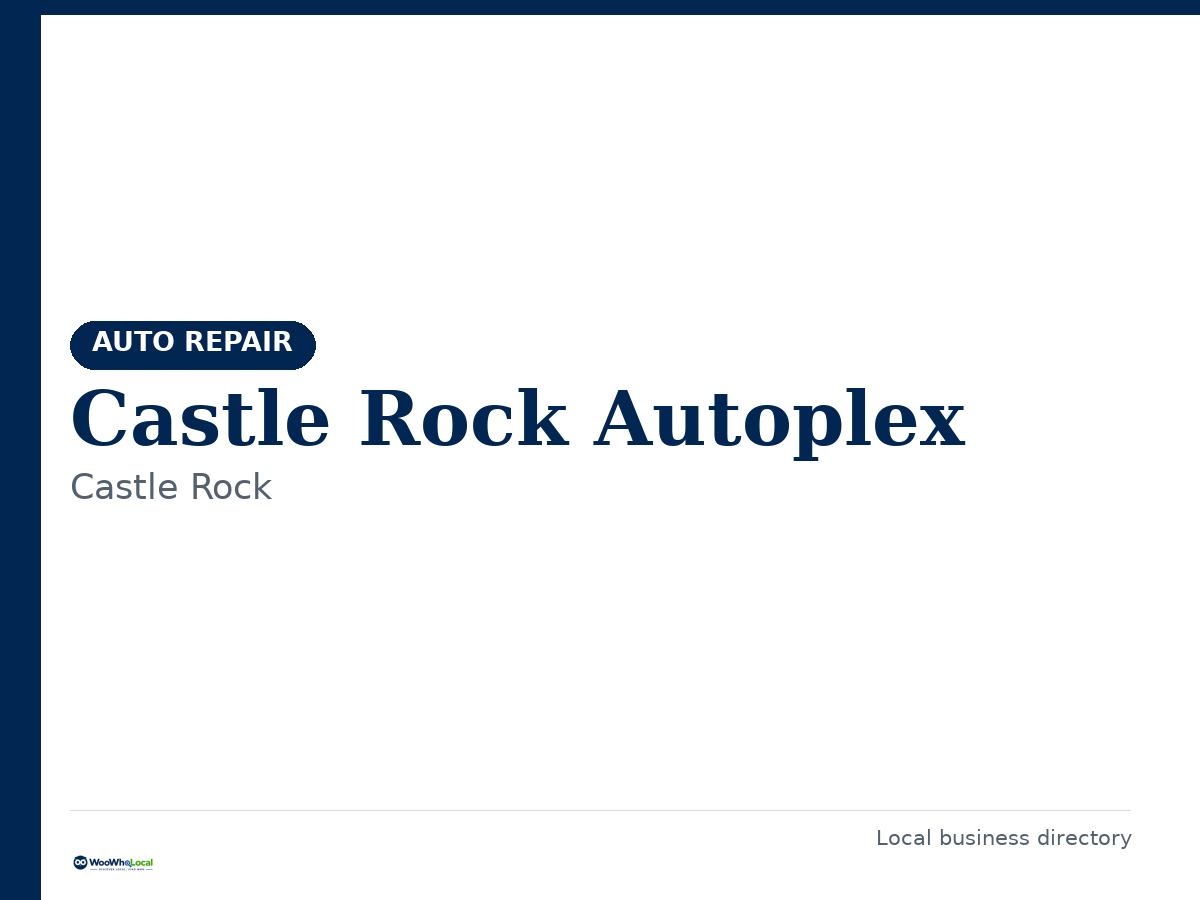Castle Rock Autoplex
