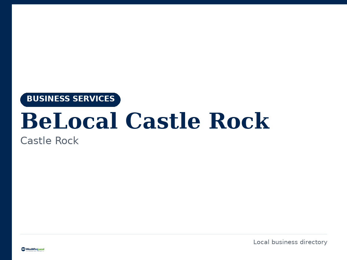 BeLocal Castle Rock