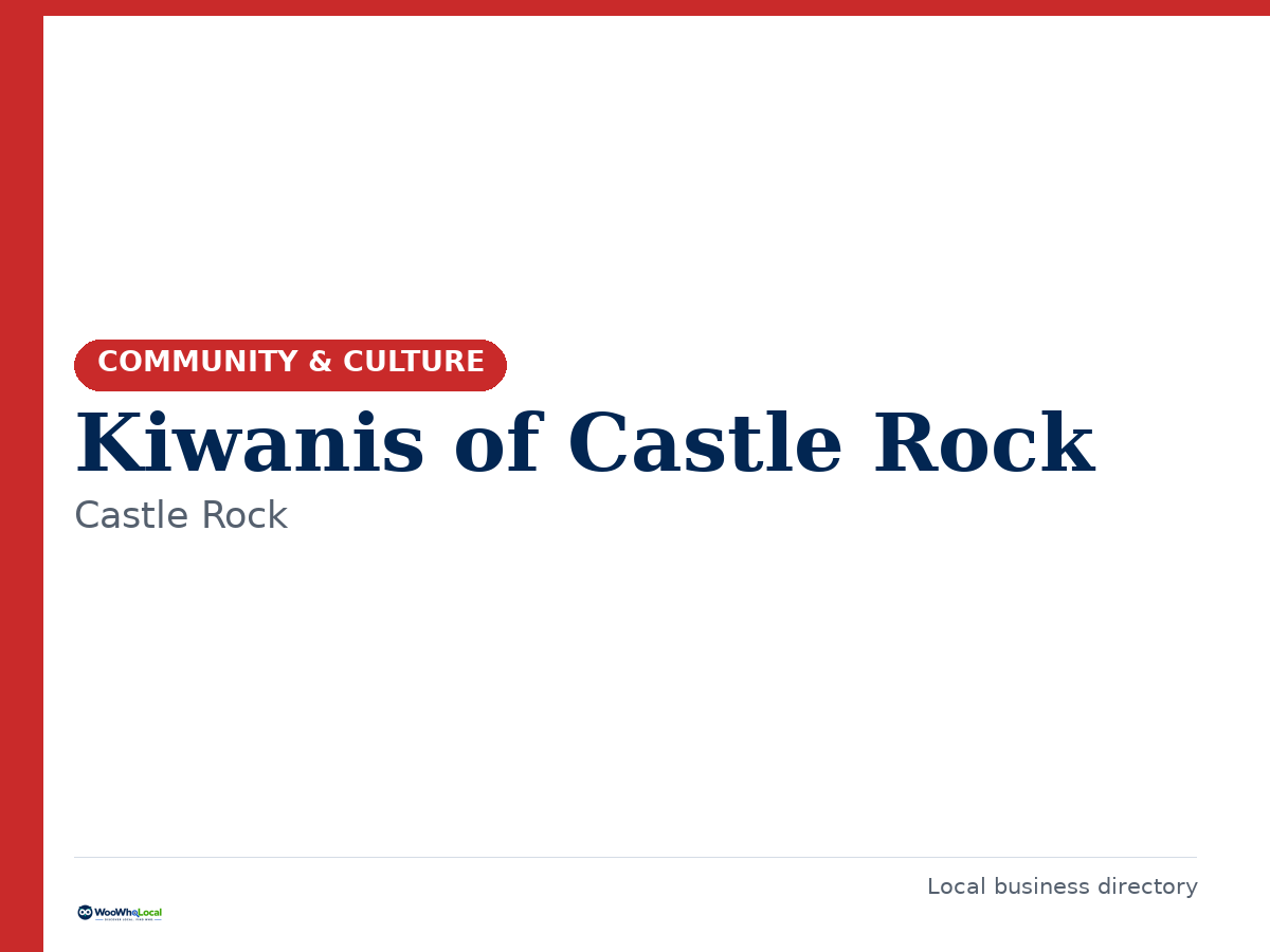Kiwanis of Castle Rock