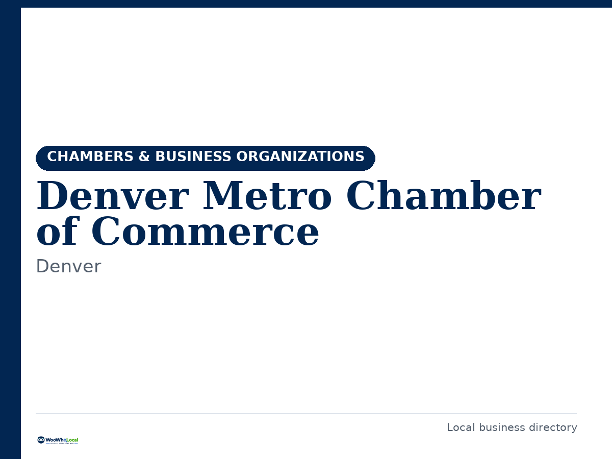 Denver Metro Chamber of Commerce