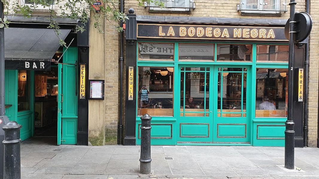 Upstairs at La Bodega Negra Mexican Restaurant Soho