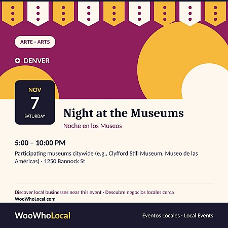 Night at the Museums (Denver Arts Week)