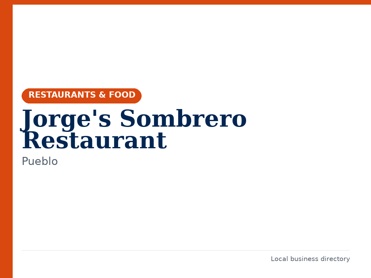 Jorge's Sombrero Restaurant