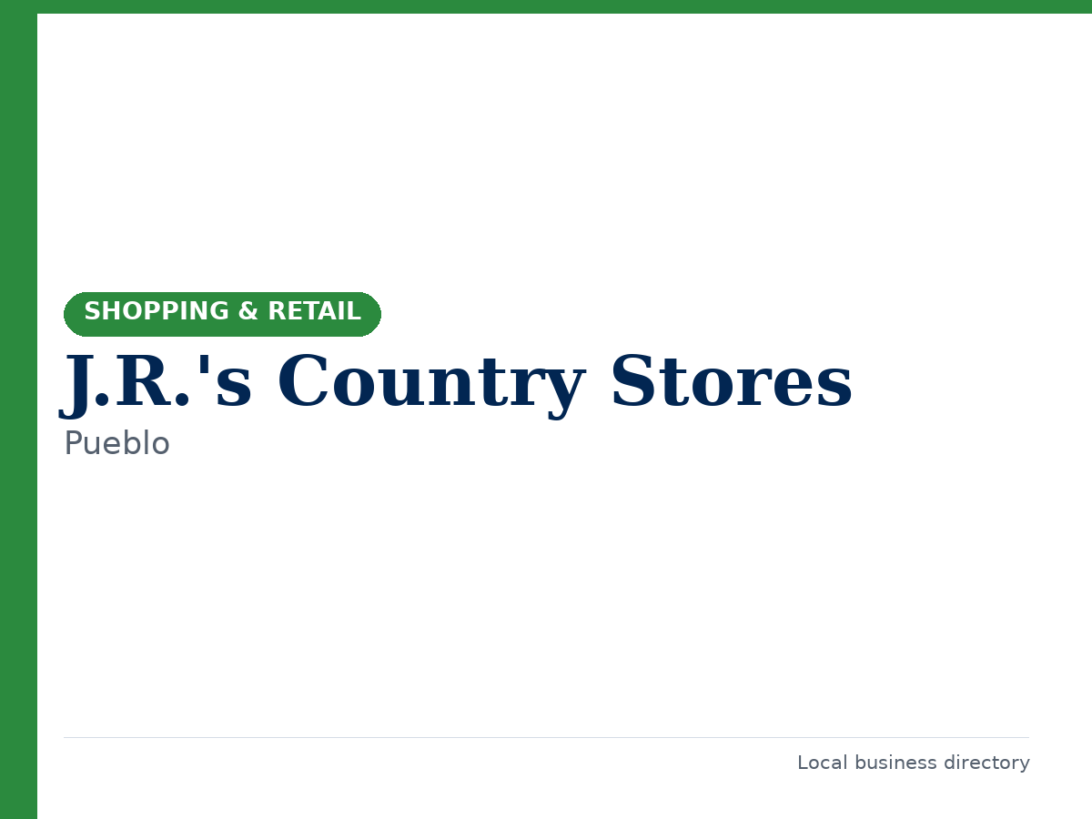 J.R.'s Country Stores