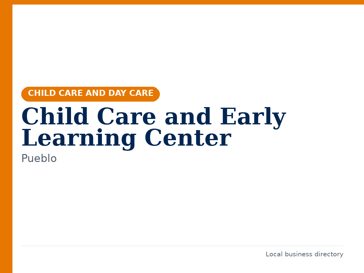 Child Care and Early Learning Center