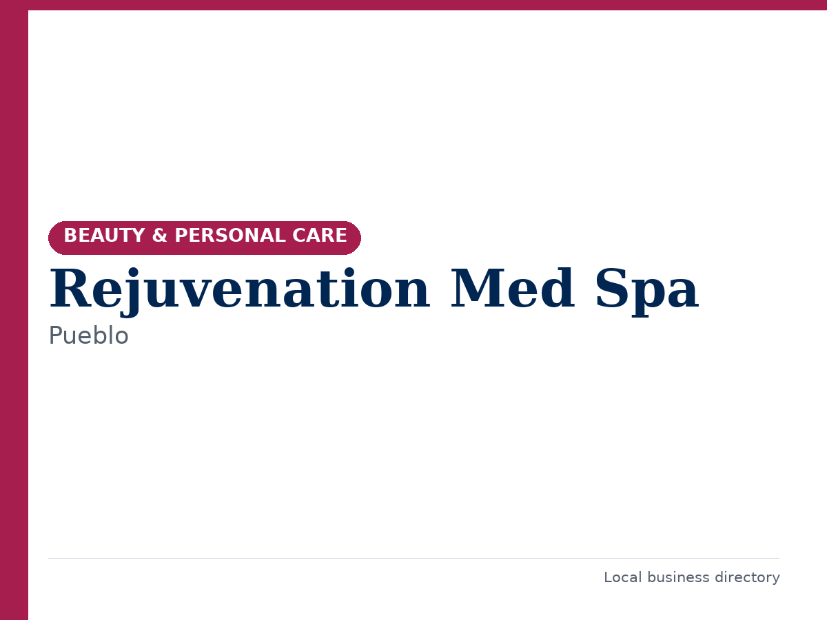 Rejuvenation Med Spa