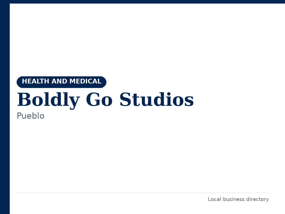 Boldly Go Studios