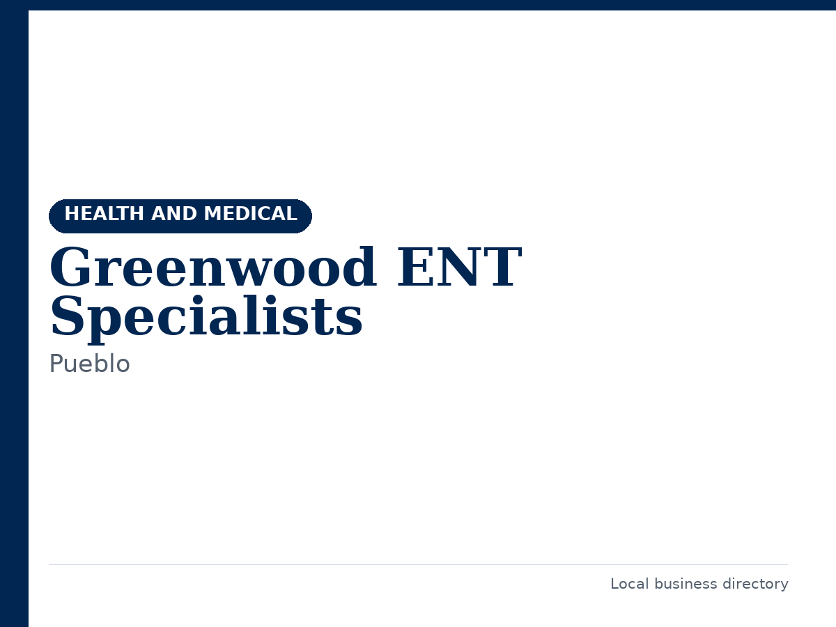 Greenwood ENT Specialists