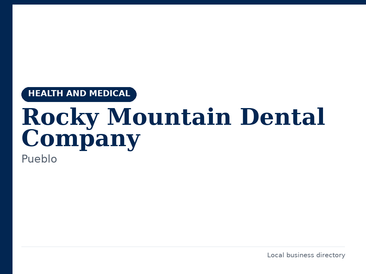 Rocky Mountain Dental Company