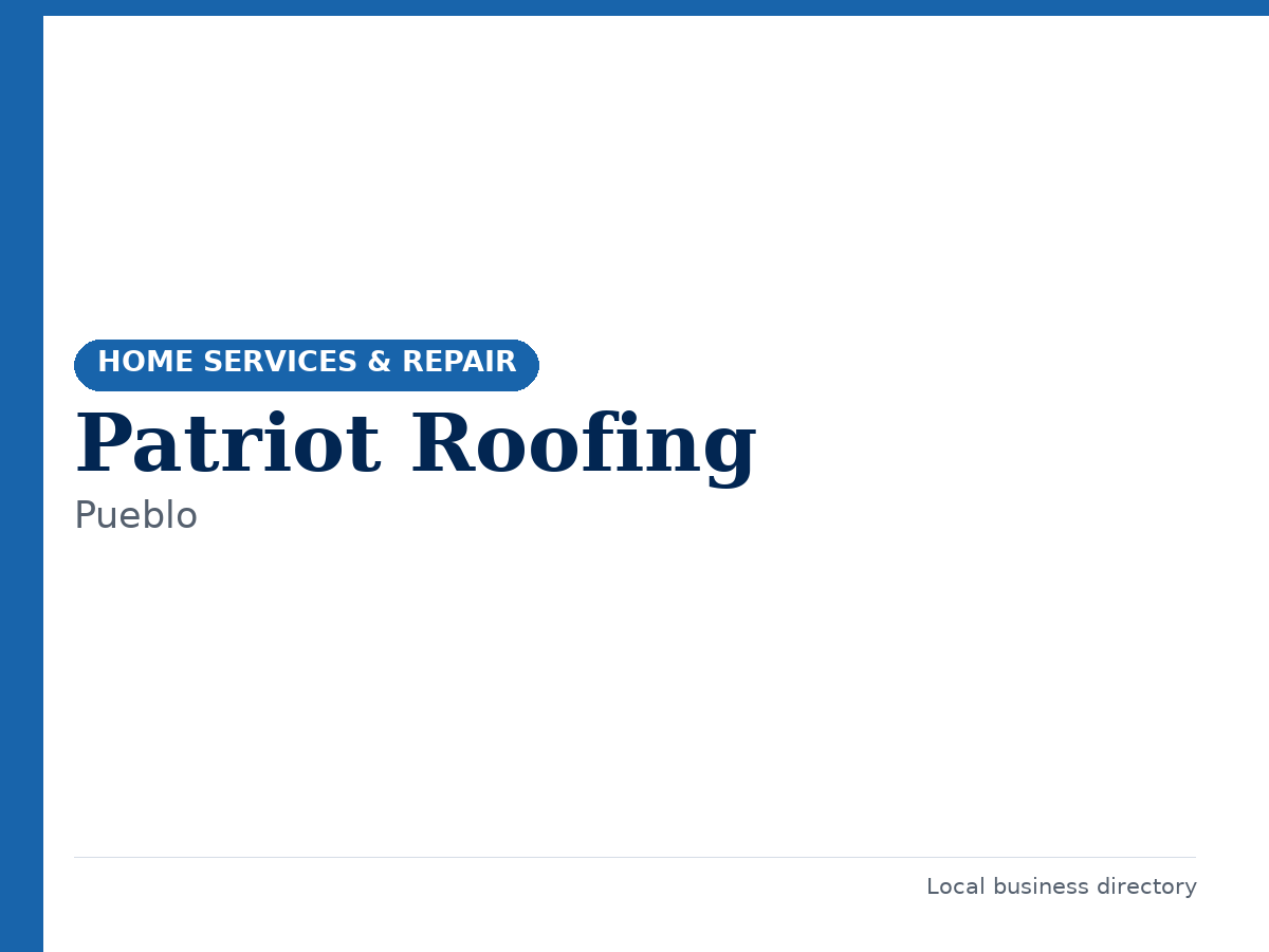 Patriot Roofing