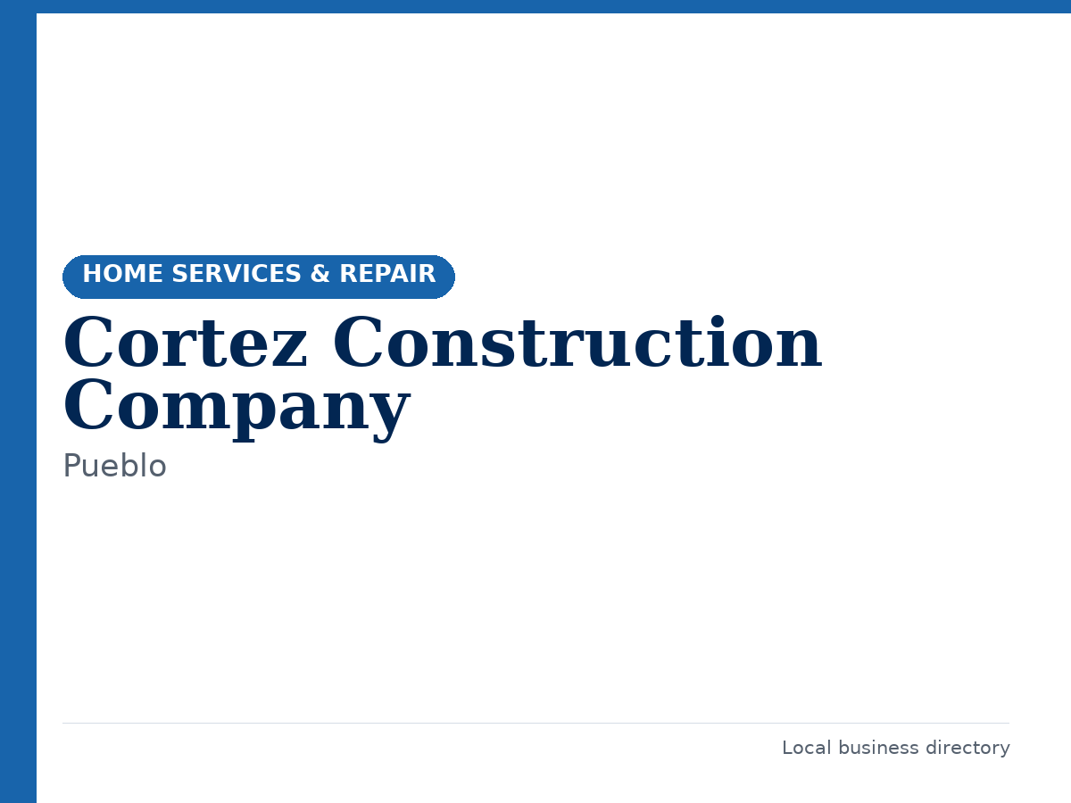 Cortez Construction Company