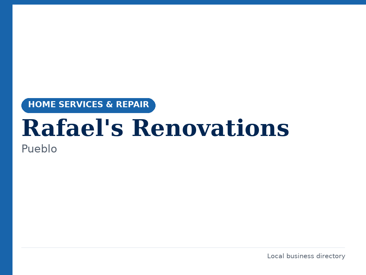 Rafael's Renovations
