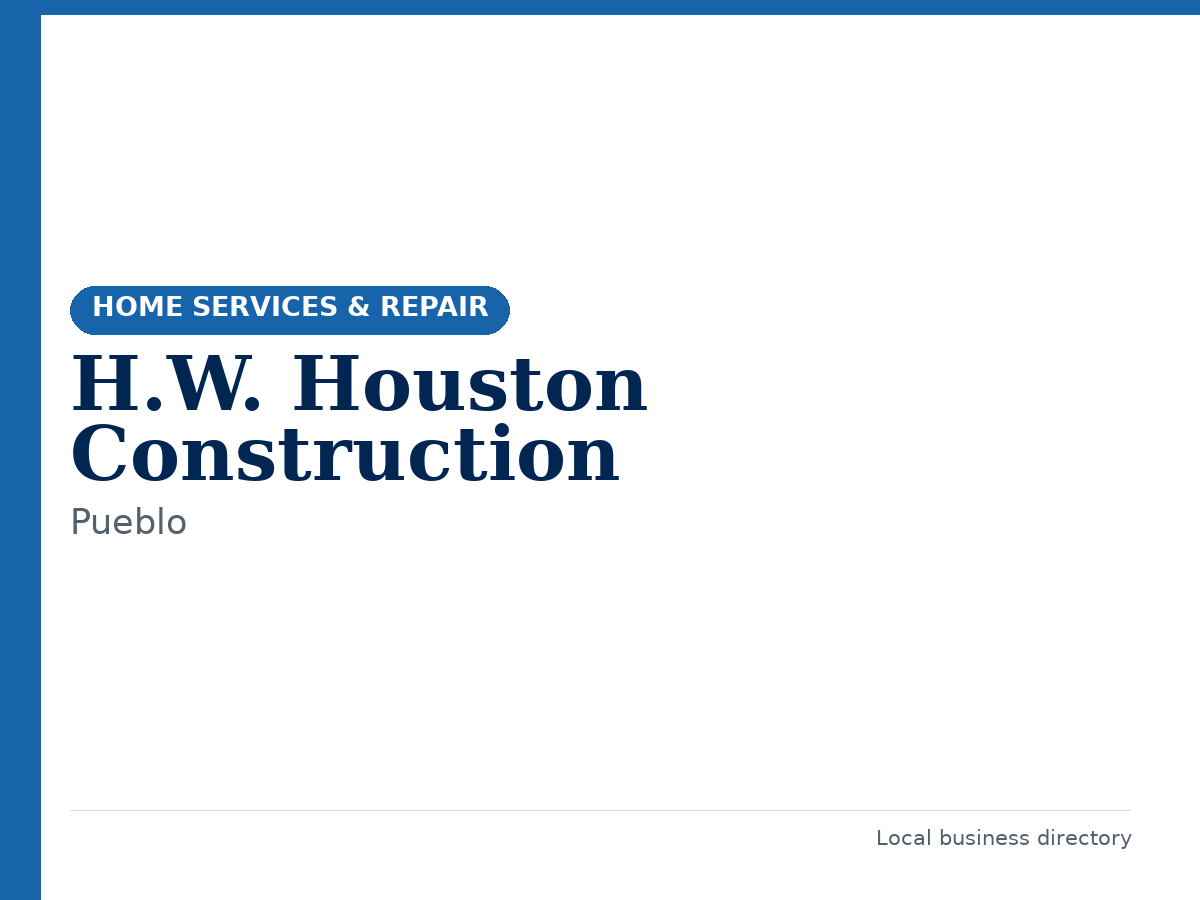 H.W. Houston Construction