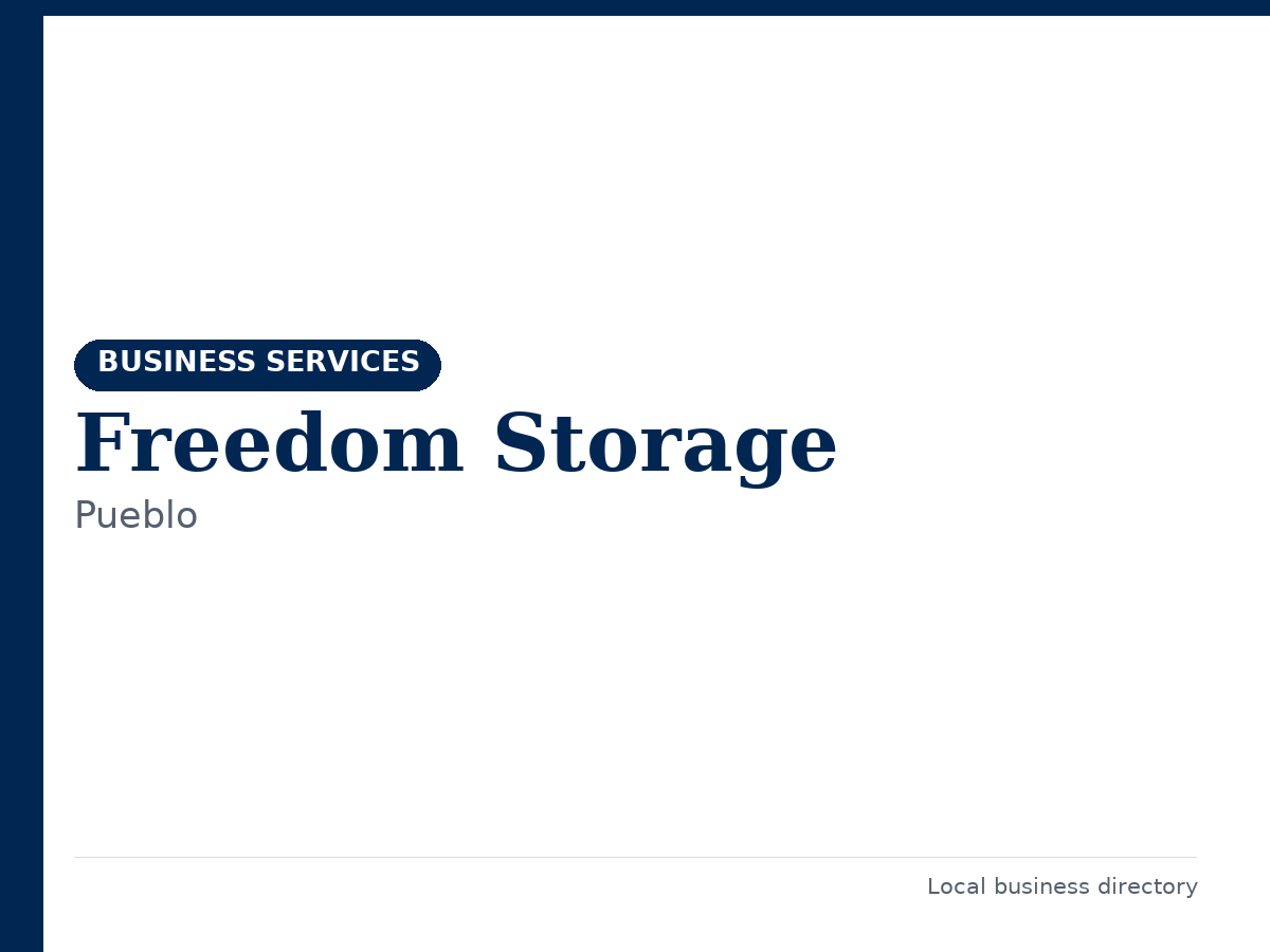Freedom Storage