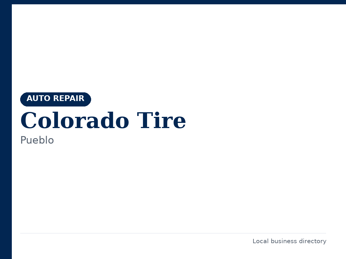 Colorado Tire
