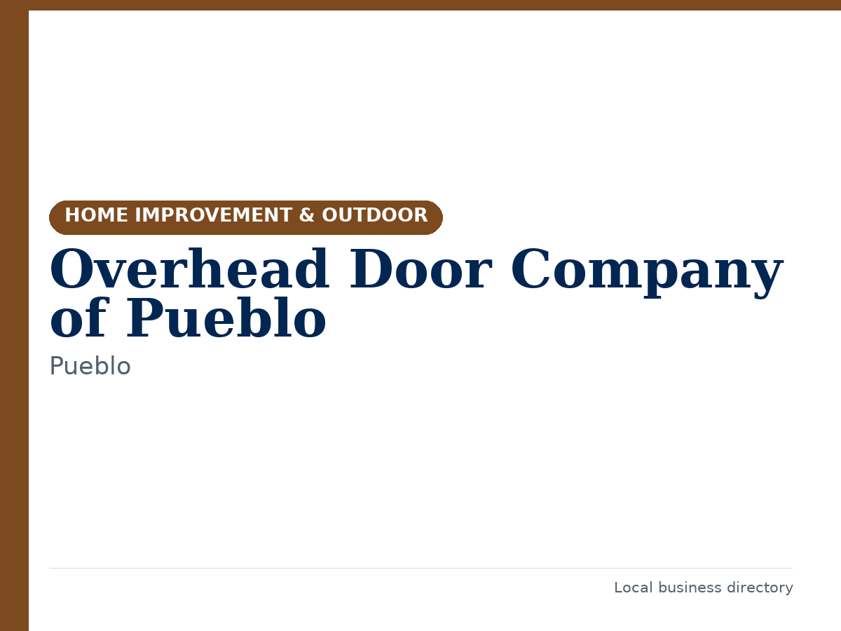 Overhead Door Company of Pueblo