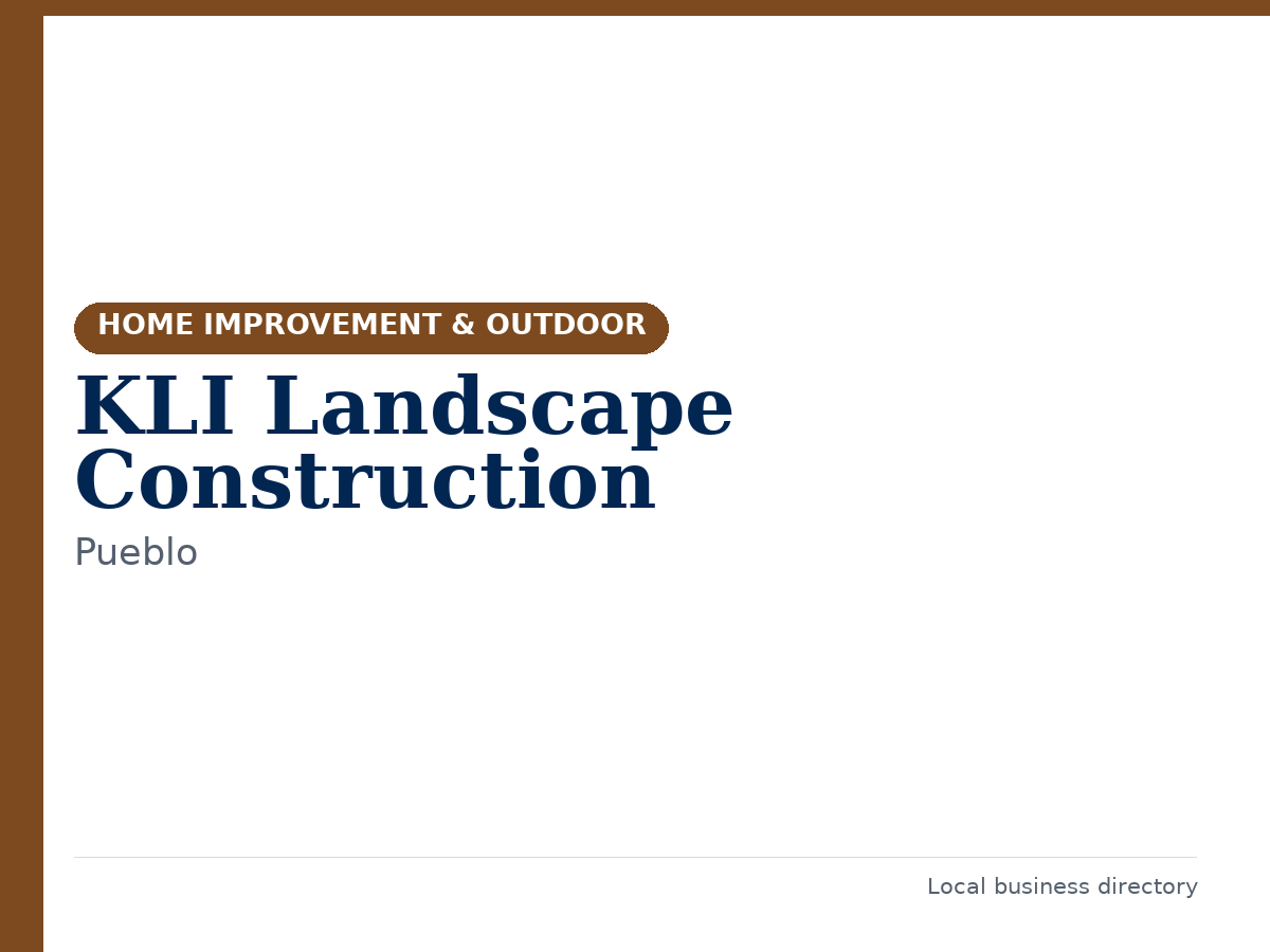 KLI Landscape Construction