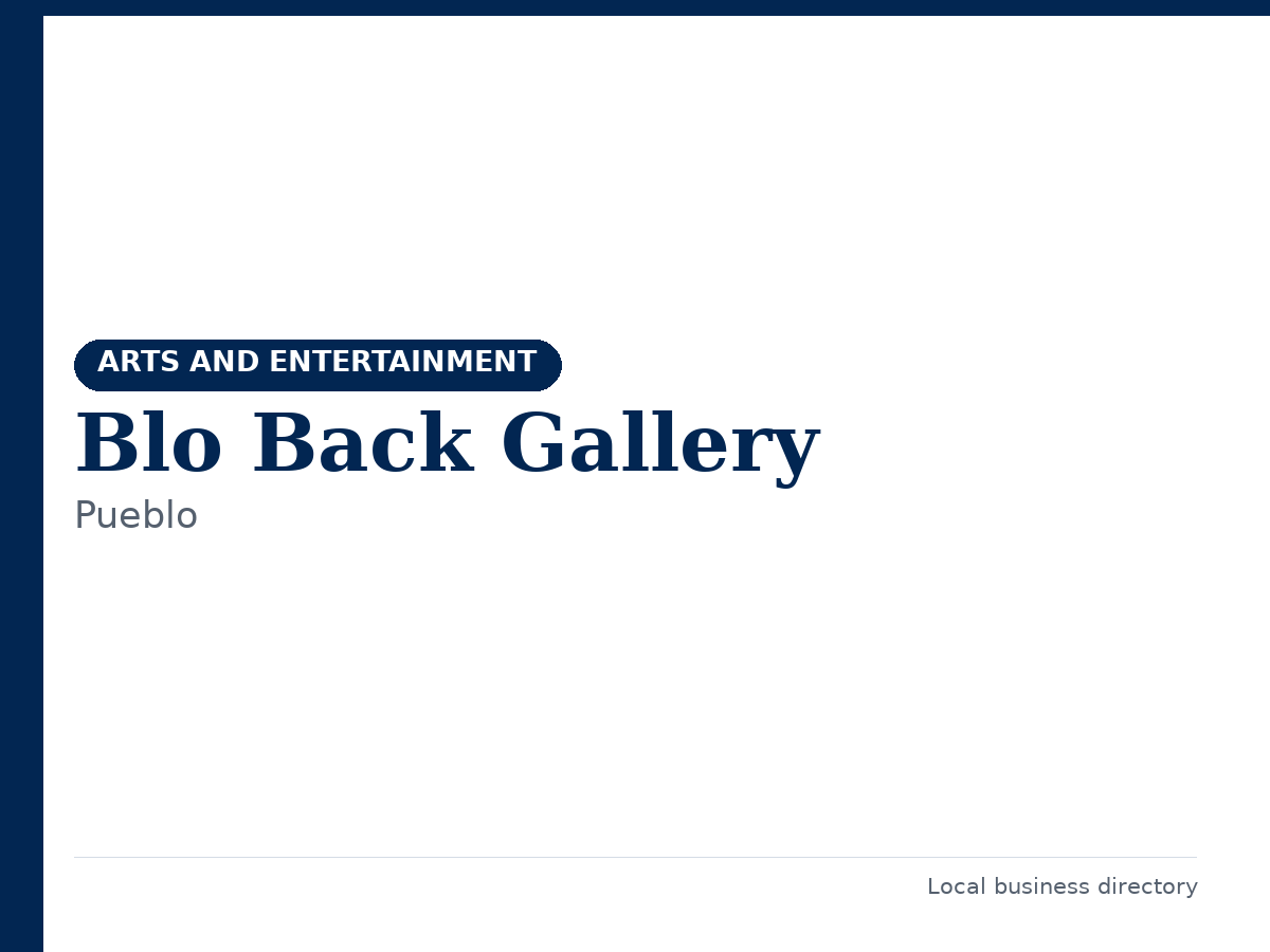 Blo Back Gallery