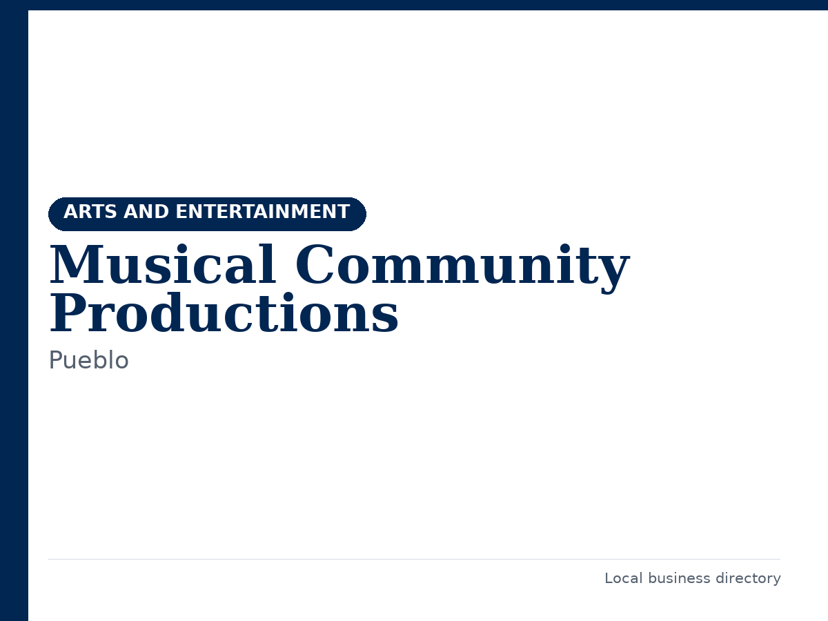 Musical Community Productions