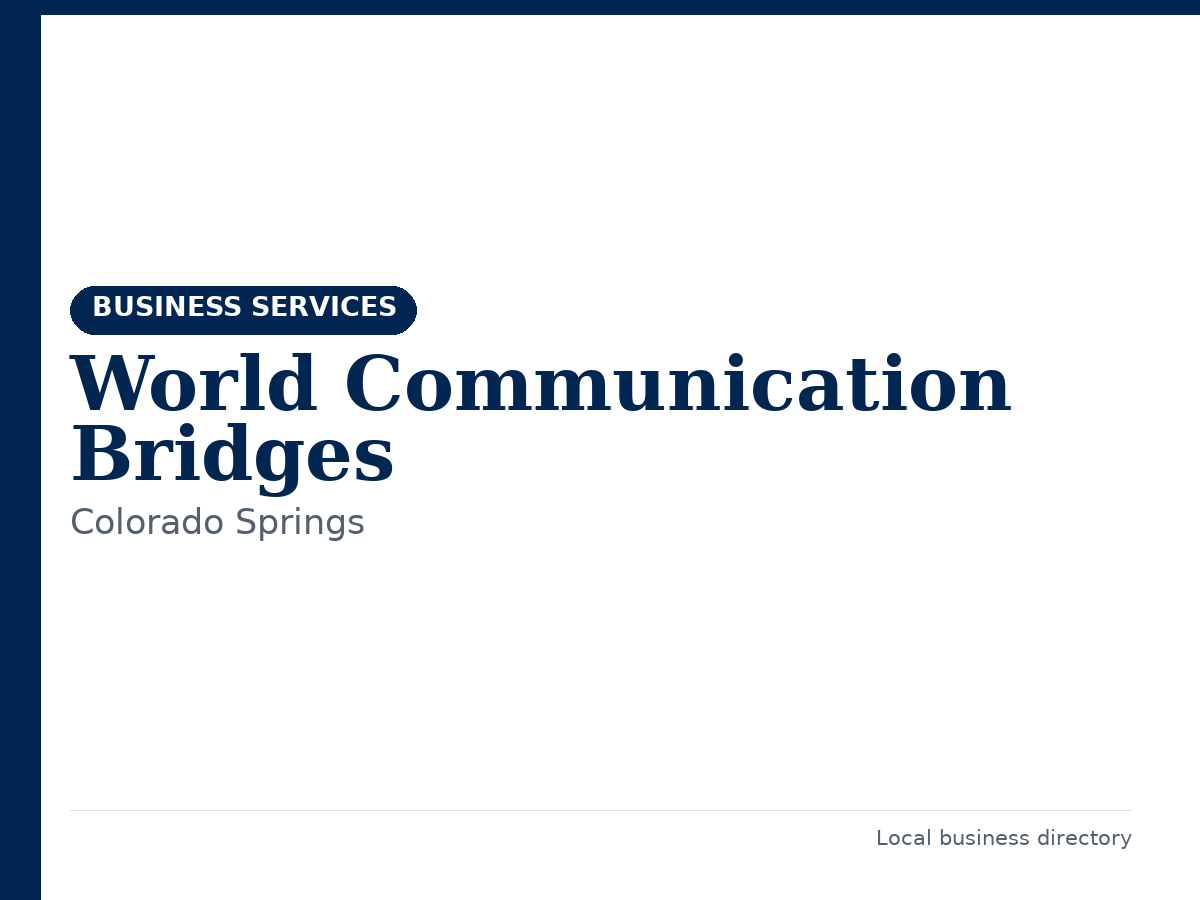 World Communication Bridges