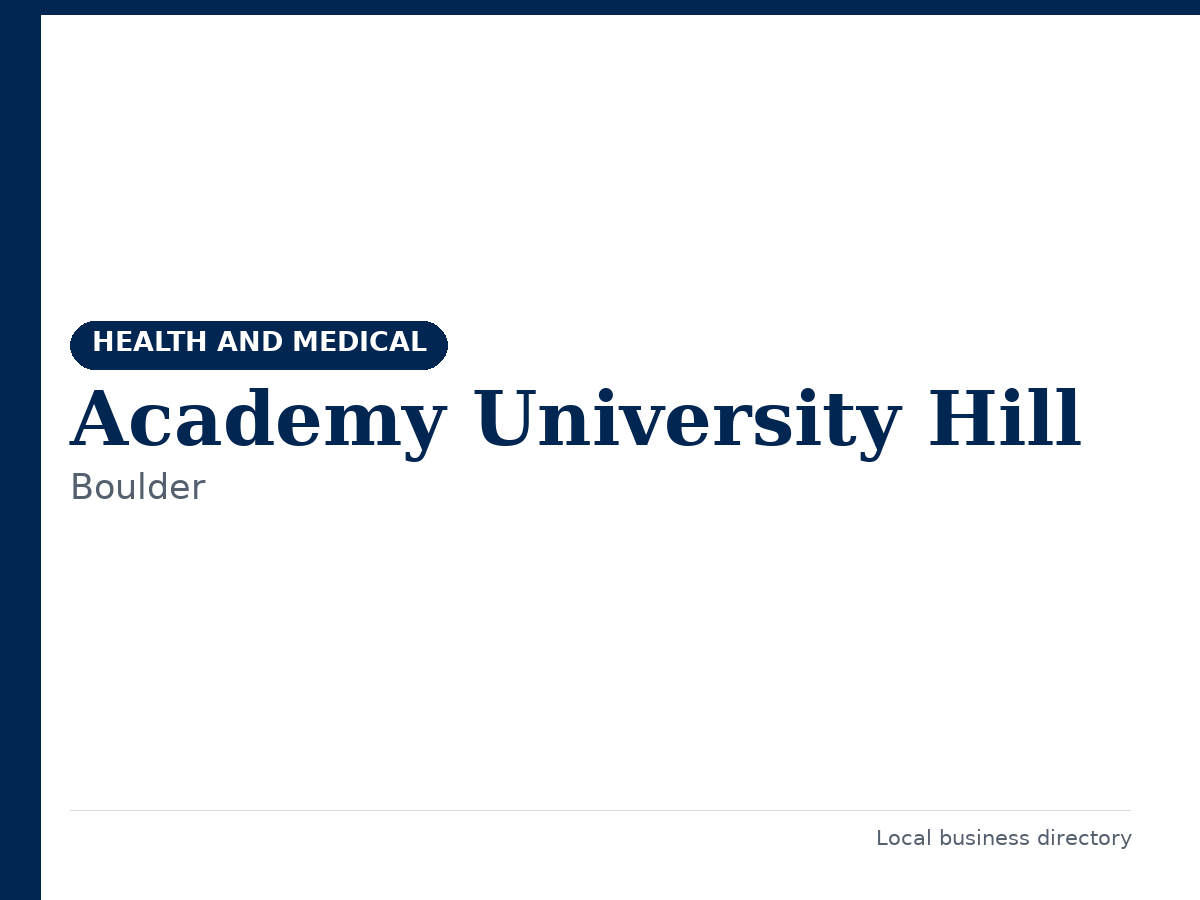 Academy University Hill