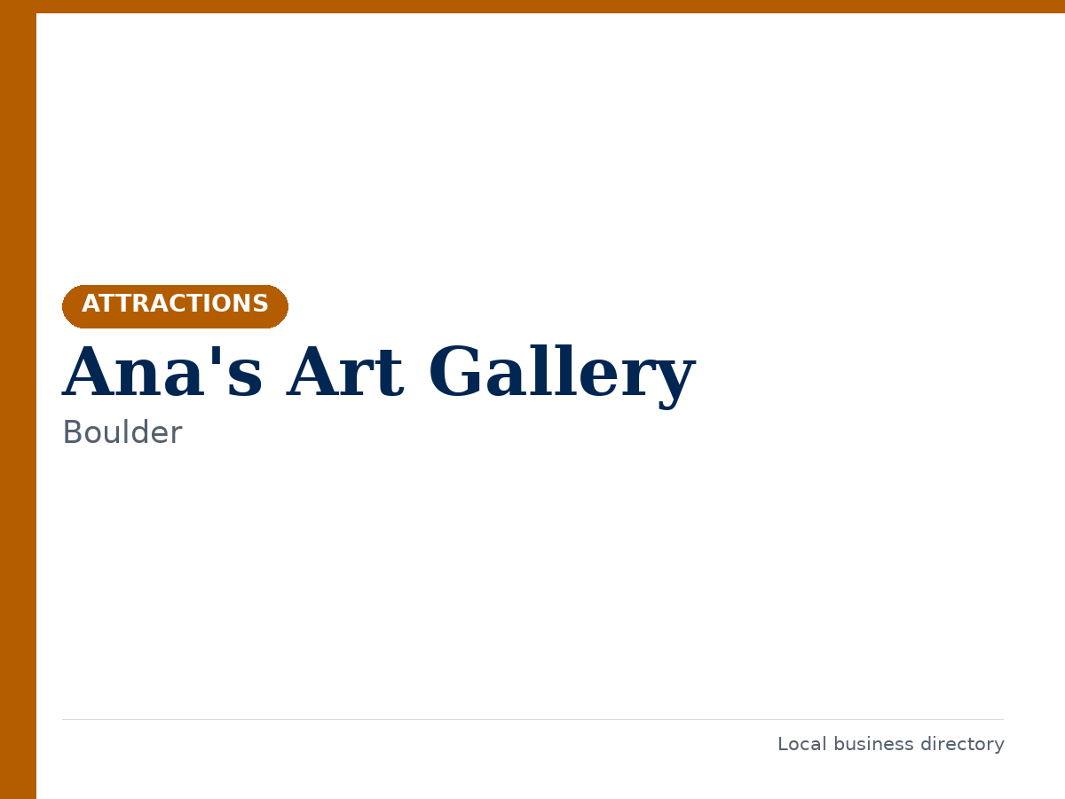 Ana's Art Gallery