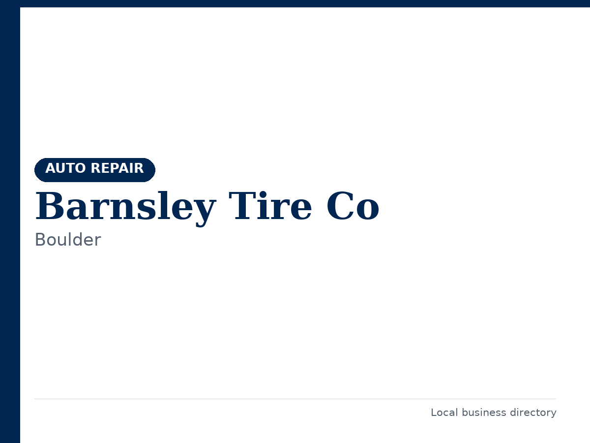 Barnsley Tire Co