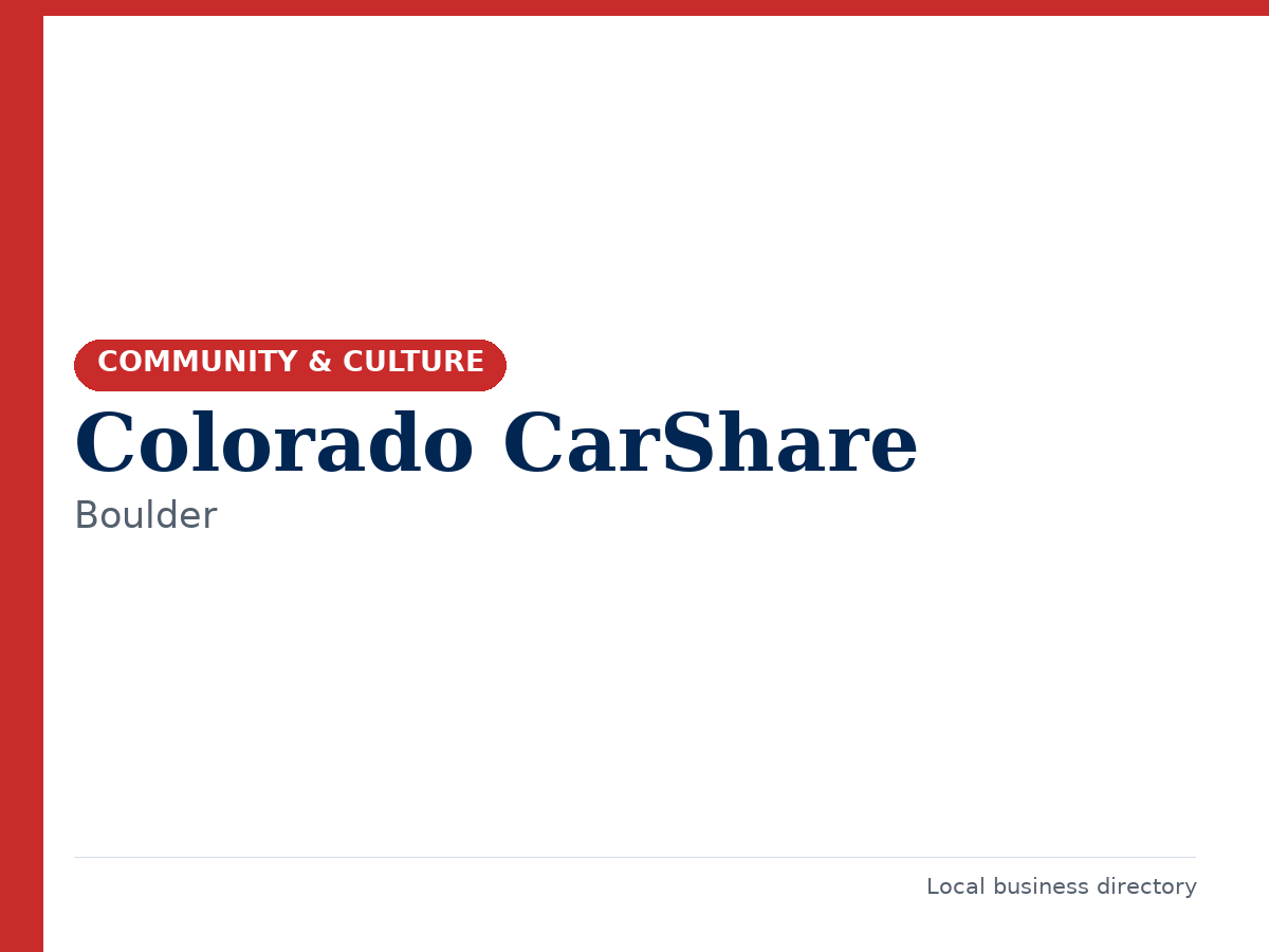Colorado CarShare