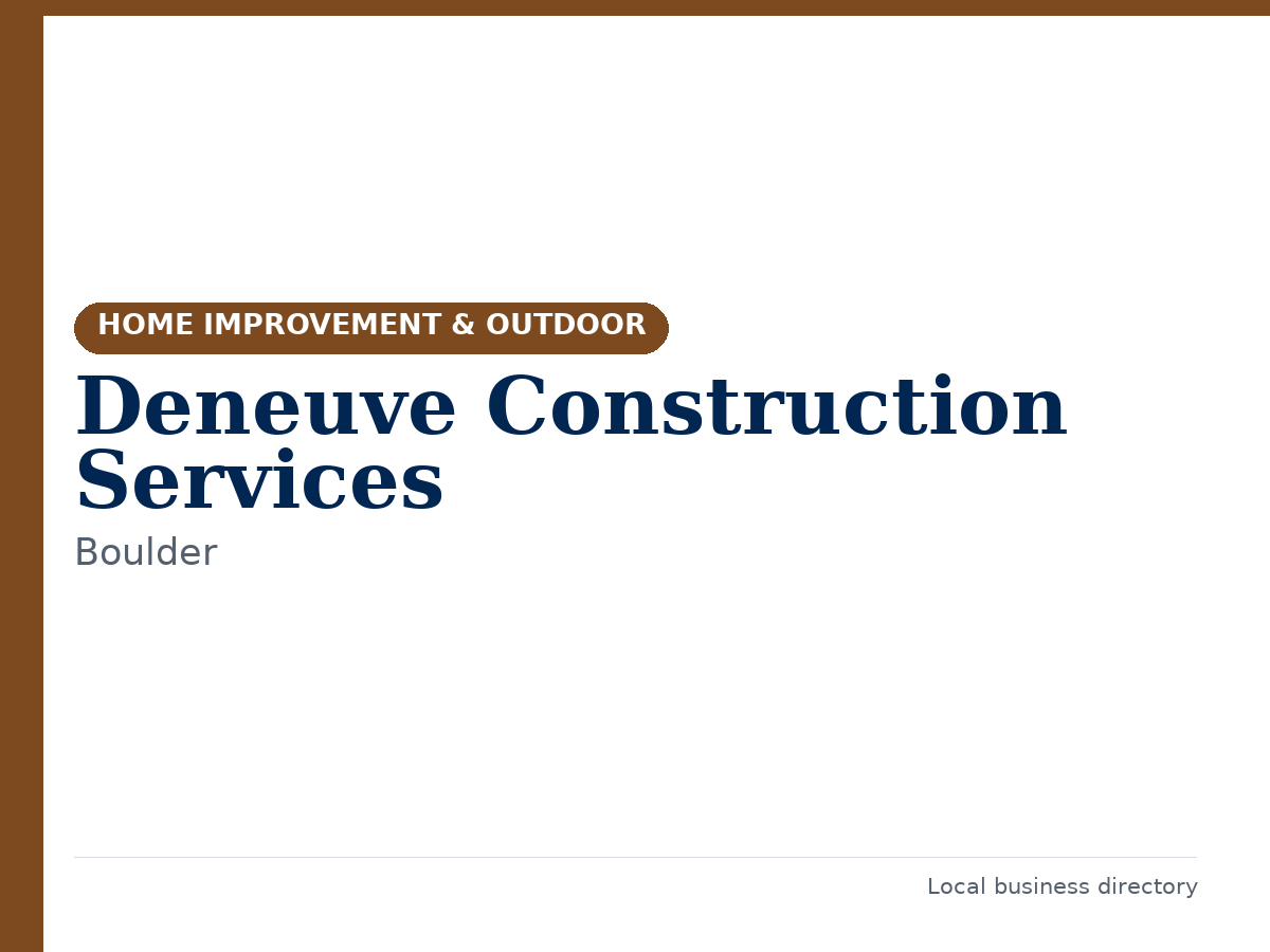 Deneuve Construction Services