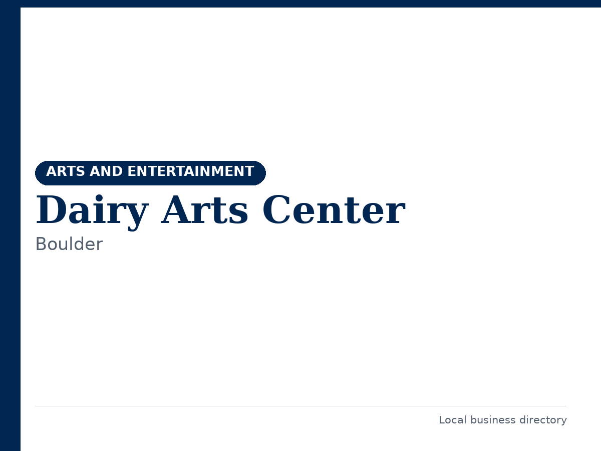 Dairy Arts Center