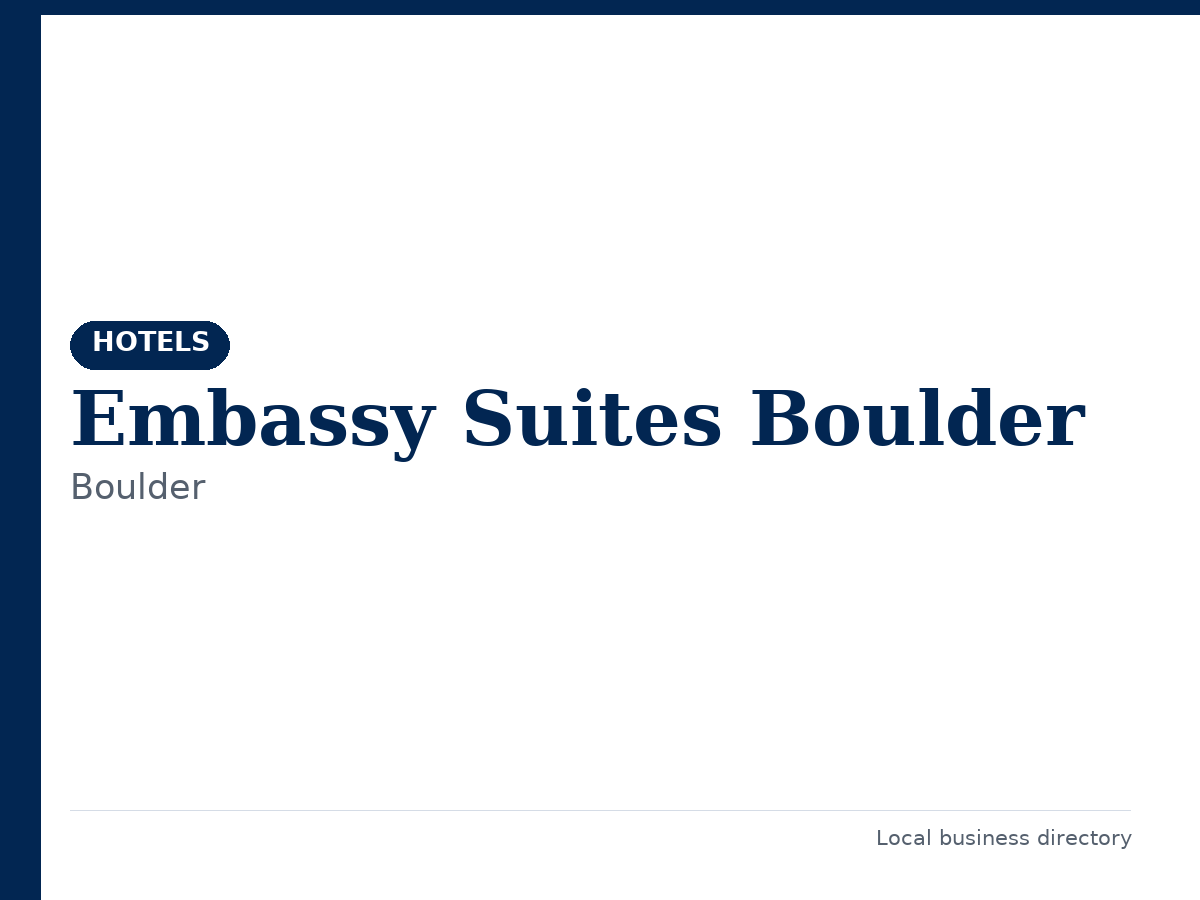 Embassy Suites Boulder