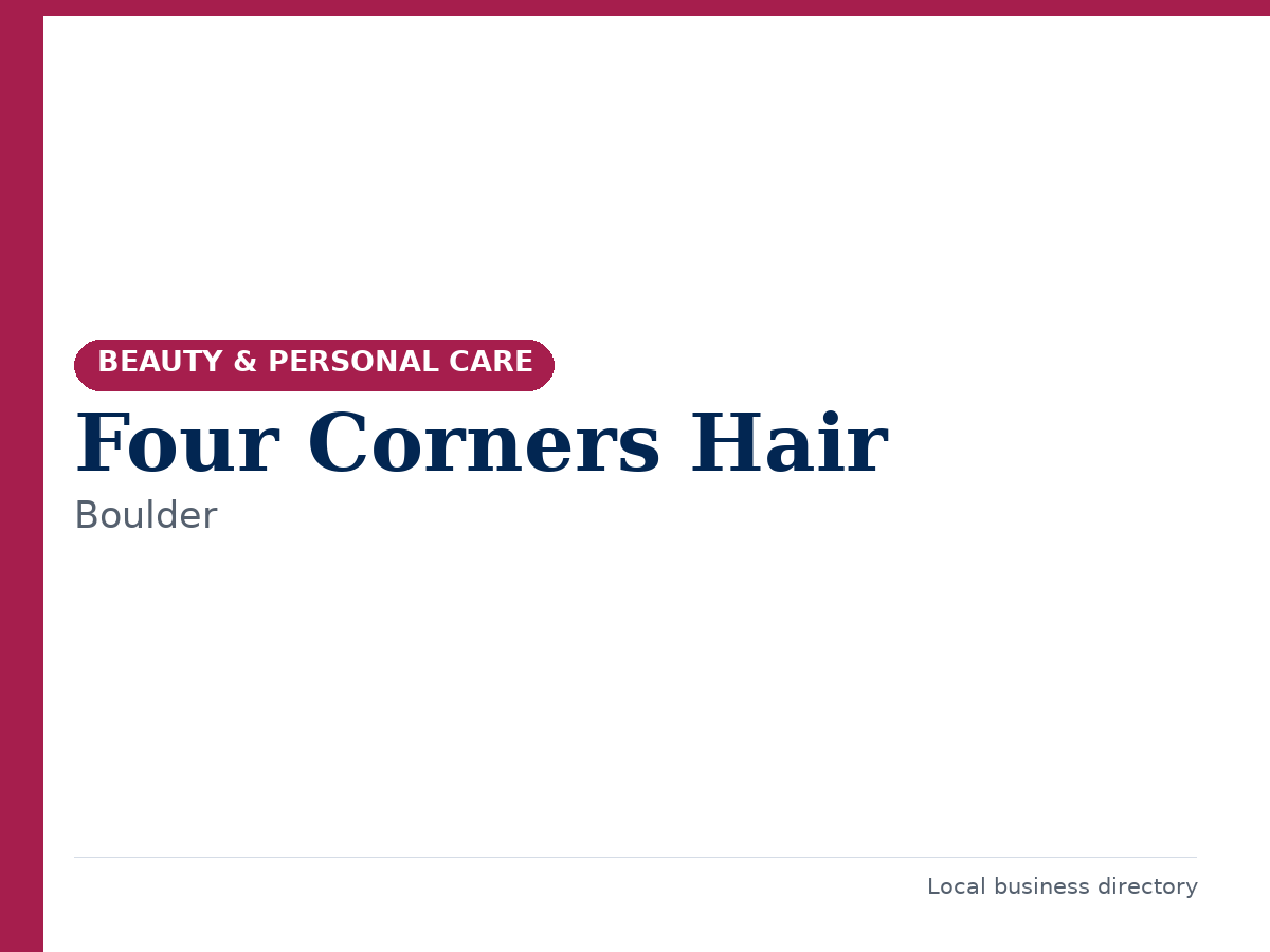 Four Corners Hair
