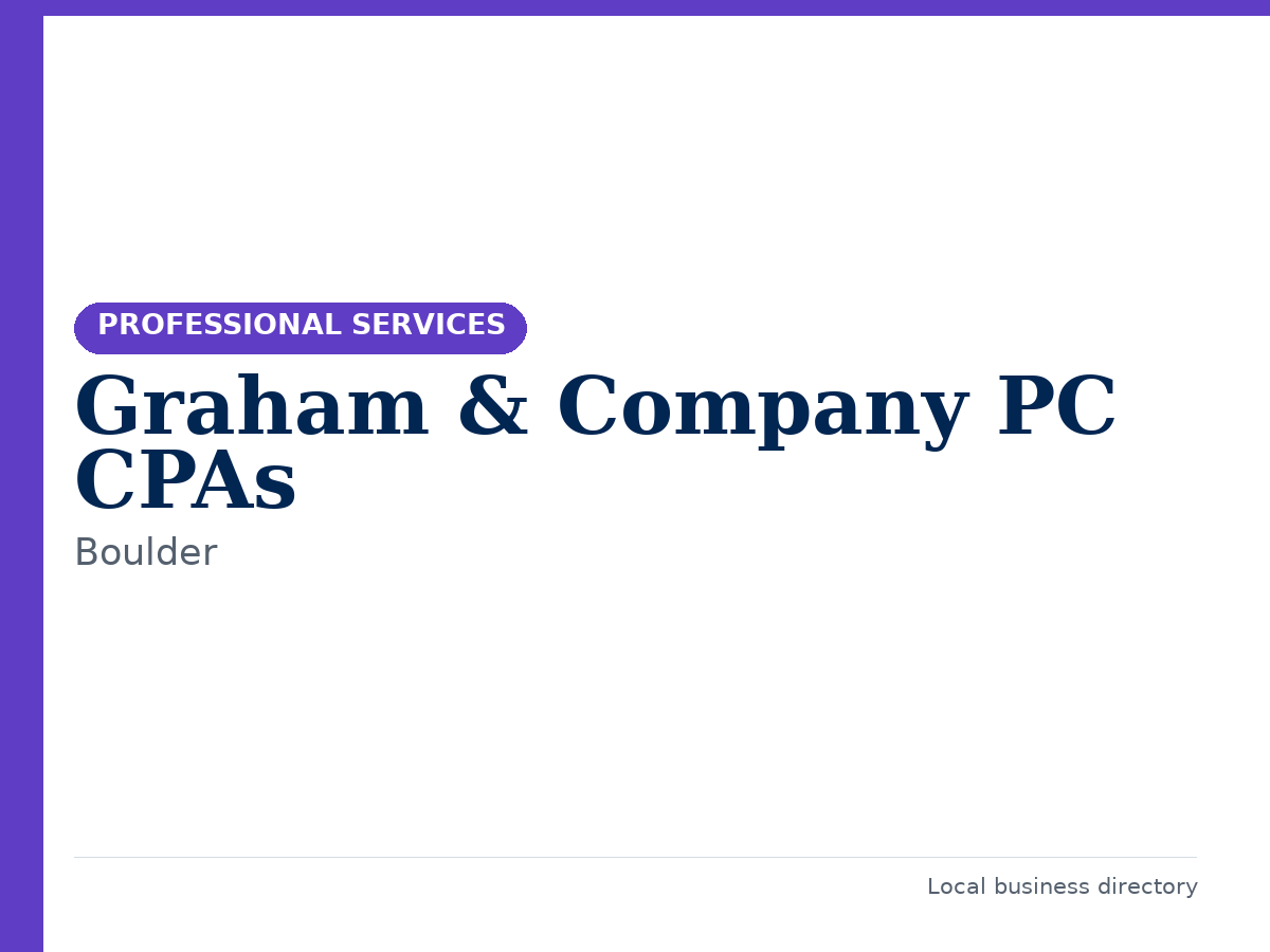 Graham & Company PC CPAs