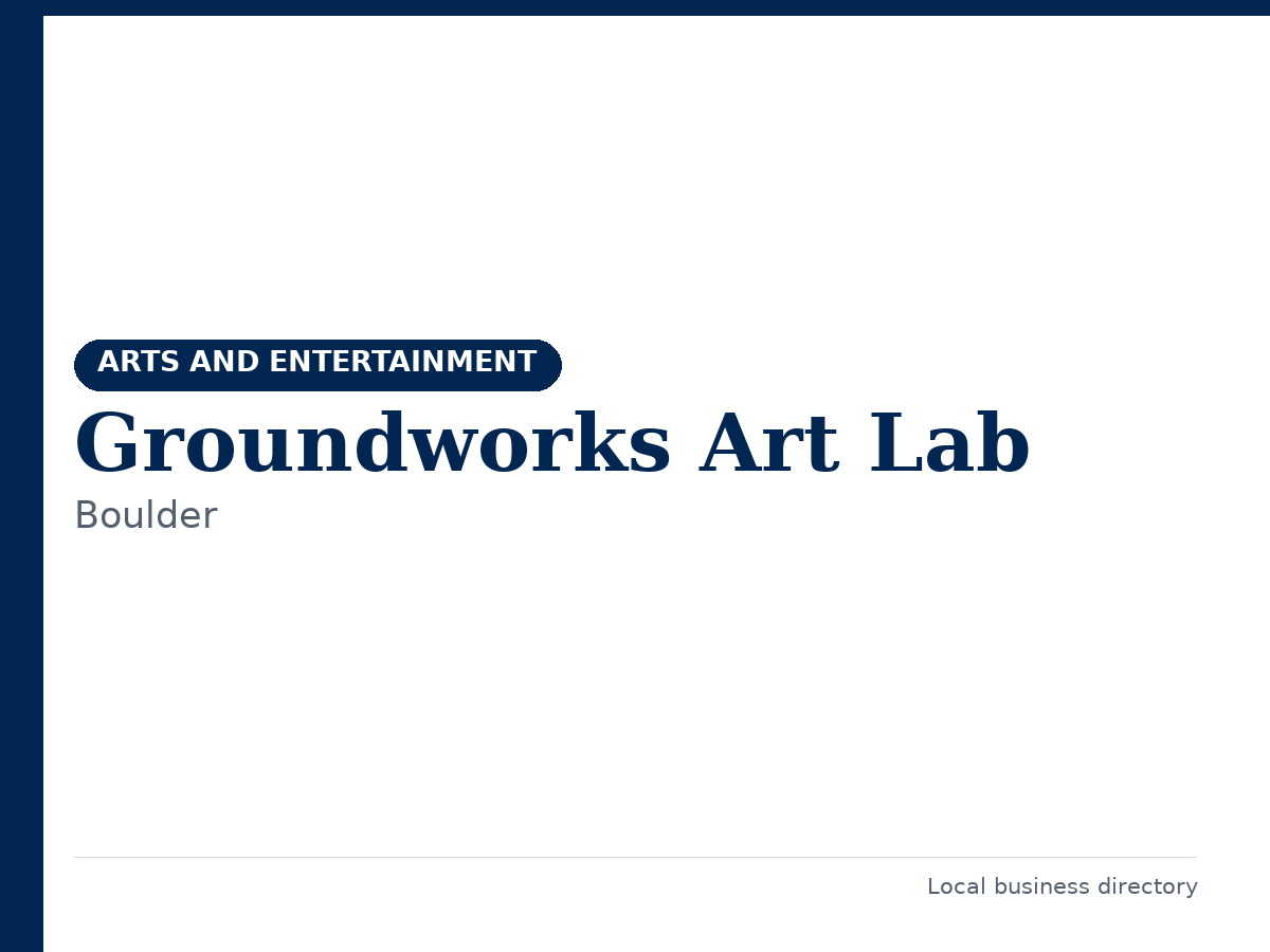 Groundworks Art Lab