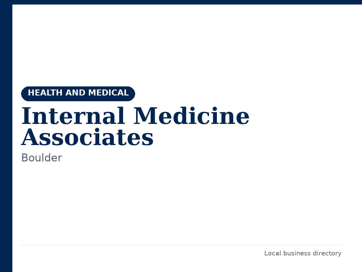 Internal Medicine Associates