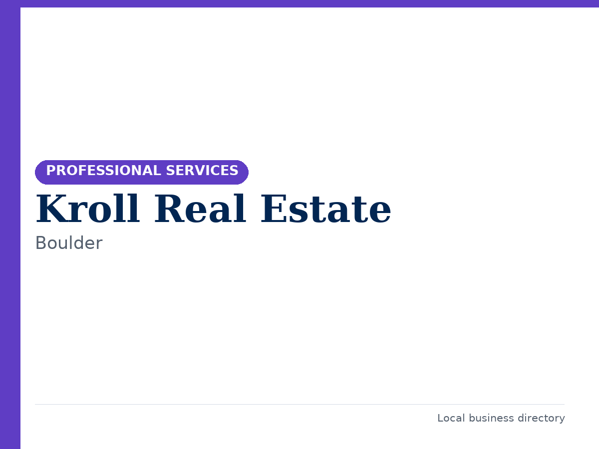 Kroll Real Estate