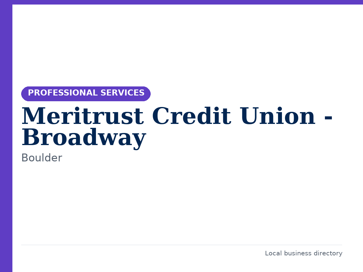 Meritrust Credit Union - Broadway