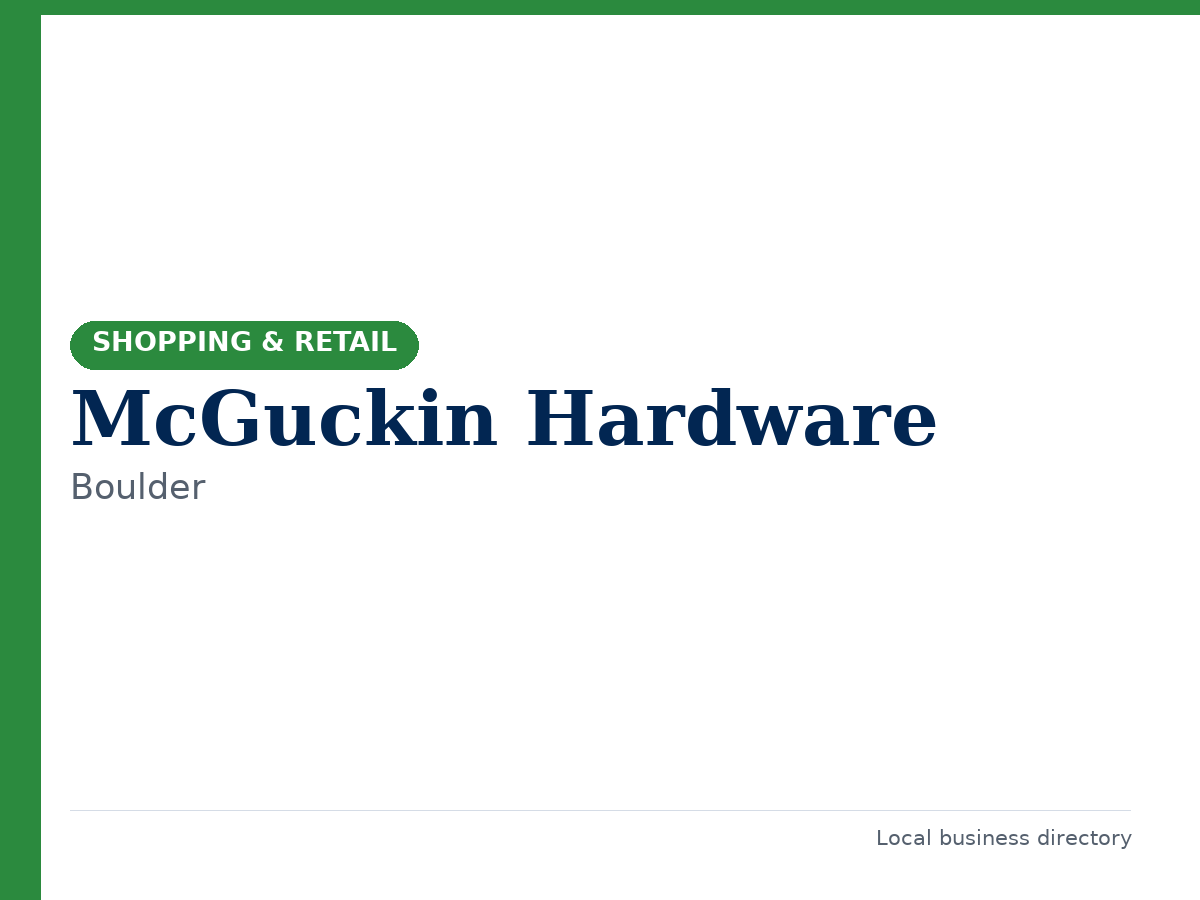 McGuckin Hardware