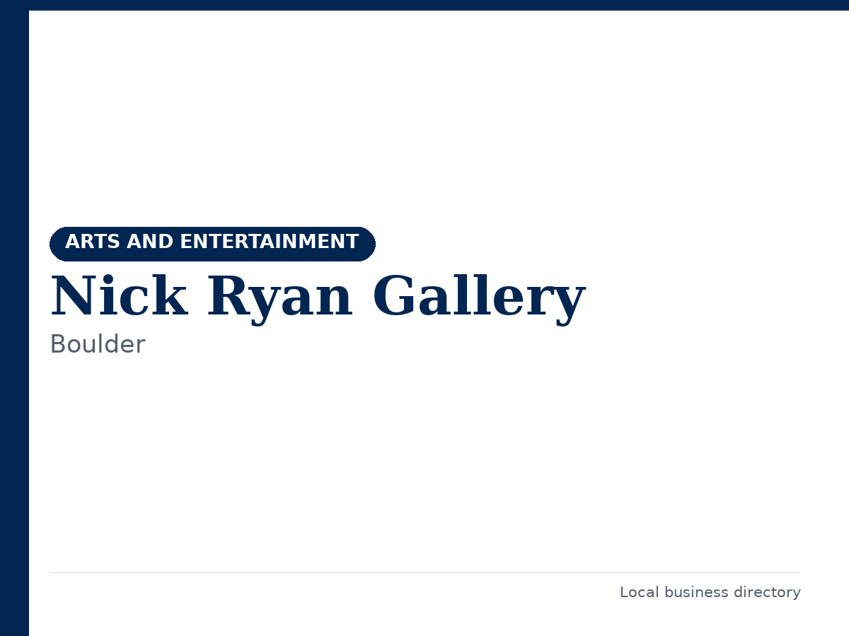 Nick Ryan Gallery