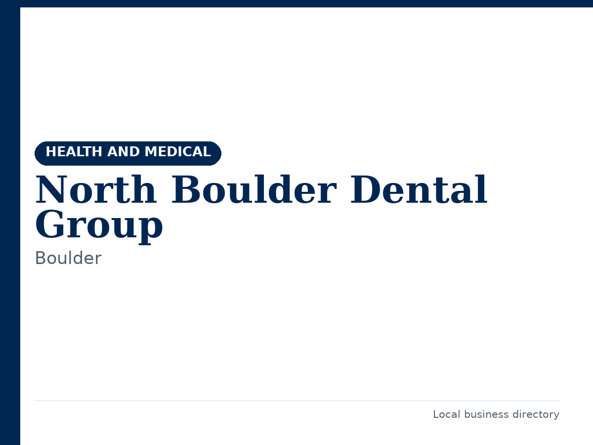 North Boulder Dental Group
