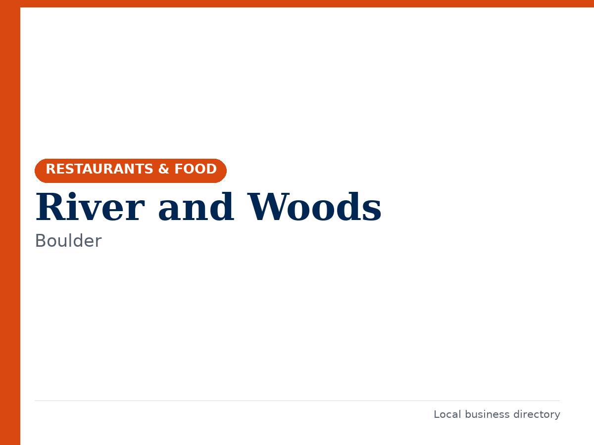 River and Woods